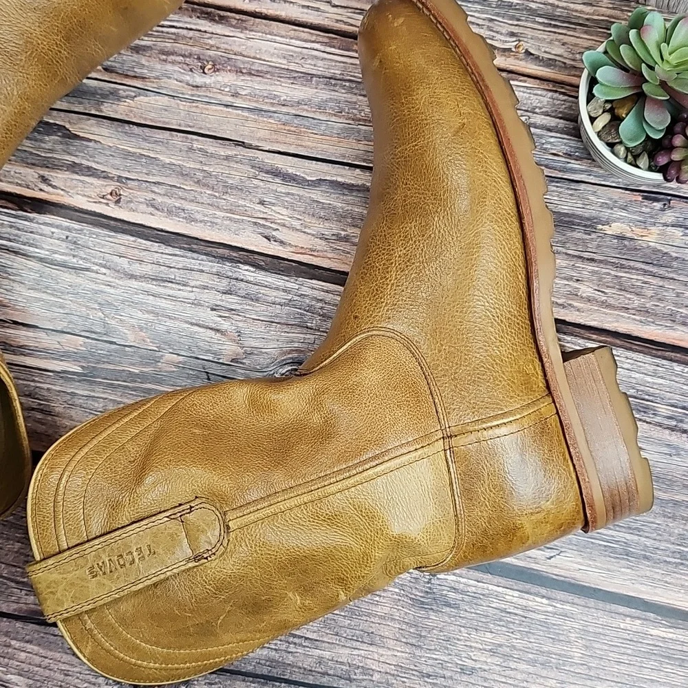 TACOVAS THE STOCKTON BISON ROPER STYLE WESTERN BOOT
